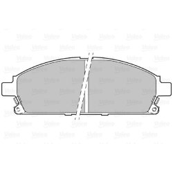 Jeu de plaquettes de frein VALEO 598452 pour ACURA, HONDA, INFINITI, NISSAN