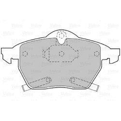 Jeu de plaquettes de frein VALEO 598454 pour HOLDEN, VAUXHALL, SAAB OE 1605032