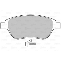 Jeu de plaquettes de frein VALEO 598465 pour CITROEN, PEUGEOT OE 1611140980