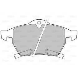 Jeu de plaquettes de frein VALEO 598475 pour HOLDEN, VAUXHALL, SAAB OE 1605177