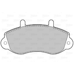 Jeu de plaquettes de frein VALEO 598490 pour VAUXHALL, RENAULT, référence d'origine 1605979