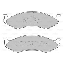 Jeu de plaquettes de frein VALEO 598491 pour JEEP OE 8305252531
