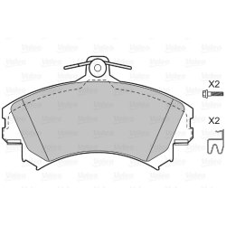 Jeu de plaquettes de frein VALEO 598493 pour MITSUBISHI, SMART, VOLVO OE 4605A658