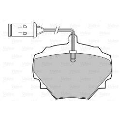 Jeu de plaquettes de frein VALEO 598497 pour LAND ROVER OE RTC4519