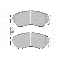 Jeu de plaquettes de frein VALEO 598522 pour MITSUBISHI OE MN102609
