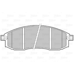 Jeu de plaquettes de frein VALEO 598523 pour MITSUBISHI, NISSAN OE MN102617
