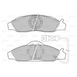 Jeu de plaquettes de frein VALEO 598528 pour MITSUBISHI, SSANGYONG OE 48130-05100