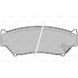 Jeu de plaquettes de frein VALEO 598533 pour GEO, SUZUKI OE 55200-56831