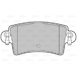 Jeu de plaquettes de frein VALEO 598538 pour NISSAN, VAUXHALL, RENAULT,