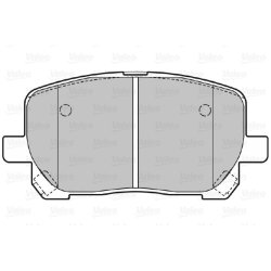 Jeu de plaquettes de frein VALEO 598541 pour TOYOTA AVENSIS, MATRIX, NOAH VOXY
