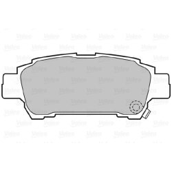 Jeu de plaquettes de frein VALEO 598542 pour TOYOTA OE 04466-28030