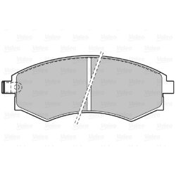 Jeu de plaquettes de frein VALEO 598574 pour HYUNDAI, KIA OE 58101-29A00
