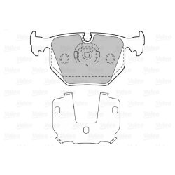 Jeu de plaquettes de frein VALEO 598580 pour ALPINA, BMW, LAND ROVER OE 1163324