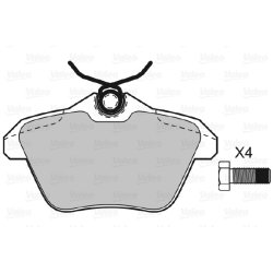 Jeu de plaquettes de frein VALEO 598581 pour ALFA ROMEO, LANCIA OE 0009945775