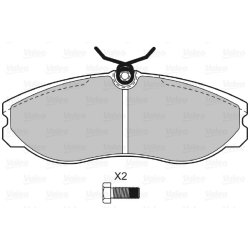 Jeu de plaquettes de frein VALEO 598602 pour FORD, NISSAN OE 1203933