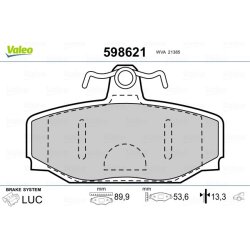 Jeu de plaquettes de frein VALEO 598621 pour VOLVO OE 270923 VALEO