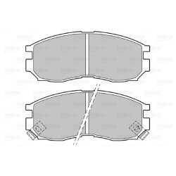 Jeu de plaquettes de frein VALEO 598625 pour CHRYSLER, HAFEI, HYUNDAI et plus encore...