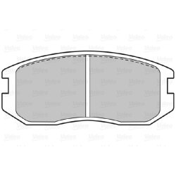 Jeu de plaquettes de frein VALEO 598626 pour DAIHATSU, MITSUBISHI OE 0449197505