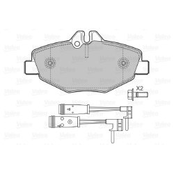 Jeu de plaquettes de frein VALEO 598638 pour MERCEDES 124, CLASSE E, SL OE 0034206520