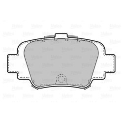 Jeu de plaquettes de frein VALEO 598642 pour NISSAN MICRA OE 44060-99B25