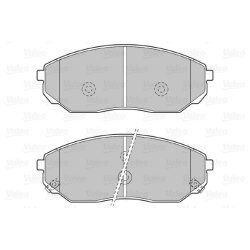 Jeu de plaquettes de frein VALEO 598654 pour KIA SORENTO OE 58101-3EE00