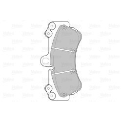 Jeu de plaquettes de frein VALEO 598655 pour MERCEDES, PORSCHE, VW OE A4634205500