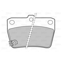 Jeu de plaquettes de frein VALEO 598673 pour CHERY, DR, TOYOTA OE 04466-42010