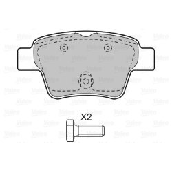 Plaquettes de frein VALEO 598702 pour CITROËN, PEUGEOT C4, 207, 307