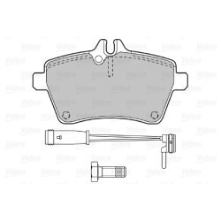 Jeu de plaquettes de frein VALEO 598704 pour MERCEDES CLASSE A, CLASSE B OE 1694200220