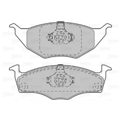 Jeu de plaquettes de frein VALEO 598735 pour SEAT, VW AROSA, LUPO OE 6E0698151