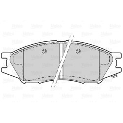Jeu de plaquettes de frein VALEO 598747 pour NISSAN ALMERA, BLUEBIRD, SUNNY