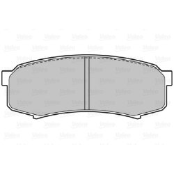 Jeu de plaquettes de frein VALEO 598777 pour LEXUS, MITSUBISHI, TOYOTA OE 4605A389