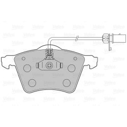 Jeu de plaquettes de frein VALEO 598801 pour FORD, SEAT, VW OE 1151377