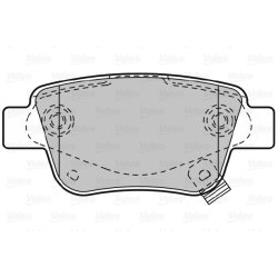 Jeu de plaquettes de frein VALEO 598812 pour TOYOTA OE 04466-05010