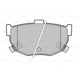 Jeu de plaquettes de frein VALEO 598817 pour HYUNDAI, KIA, NISSAN OE 44060-90E90