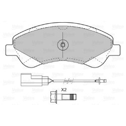 Jeu de plaquettes de frein VALEO 598818 pour FORD TOURNEO, TRANSIT OE 1371403