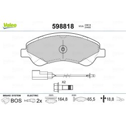 Jeu de plaquettes de frein VALEO 598818 pour FORD TOURNEO, TRANSIT OE 1371403 VALEO