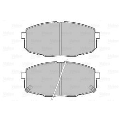 Jeu de plaquettes de frein VALEO 598842 pour HYUNDAI, KIA OE 58101-1HA10