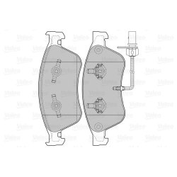 Plaquettes de frein VALEO 598845 pour AUDI, VW A6, A8, PHAETON OE 4D0698151AB