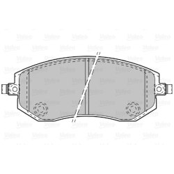 Jeu de plaquettes de frein VALEO 598853 pour SUBARU OE 32006166