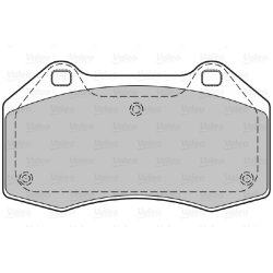 Jeu de plaquettes de frein VALEO 598861 pour ALPINE, RENAULT, référence d'origine 7701208218