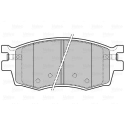 Jeu de plaquettes de frein VALEO 598868 pour HYUNDAI, KIA OE 58101-1GE00