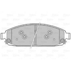 Plaquettes de frein VALEO 598872 pour JEEP COMMANDER, GRAND OE 05080868AA