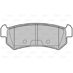 Jeu de plaquettes de frein VALEO 598874 pour CHEVROLET, DAEWOO, GM KOREA, SUZUKI