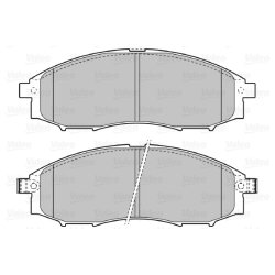 Jeu de plaquettes de frein VALEO 598889 pour NISSAN OE 41060-7Z025