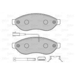 Jeu de plaquettes de frein VALEO 598891 pour CITROËN, FIAT, VAUXHALL, PEUGEOT