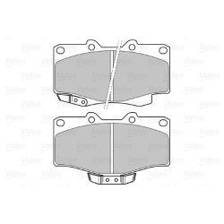 Jeu de plaquettes de frein VALEO 598897 pour TOYOTA, VW OE 04465-04050