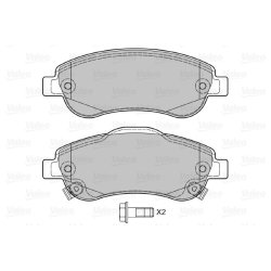Jeu de plaquettes de frein VALEO 598901 pour HONDA CR-V OE 45022-SWW-G01