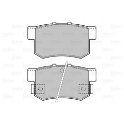 Jeu de plaquettes de frein VALEO 598911 pour ACURA, FIAT, HONDA, MG, SUZUKI