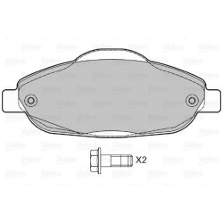 Jeu de plaquettes de frein VALEO 598927 pour PEUGEOT OE 1613259380